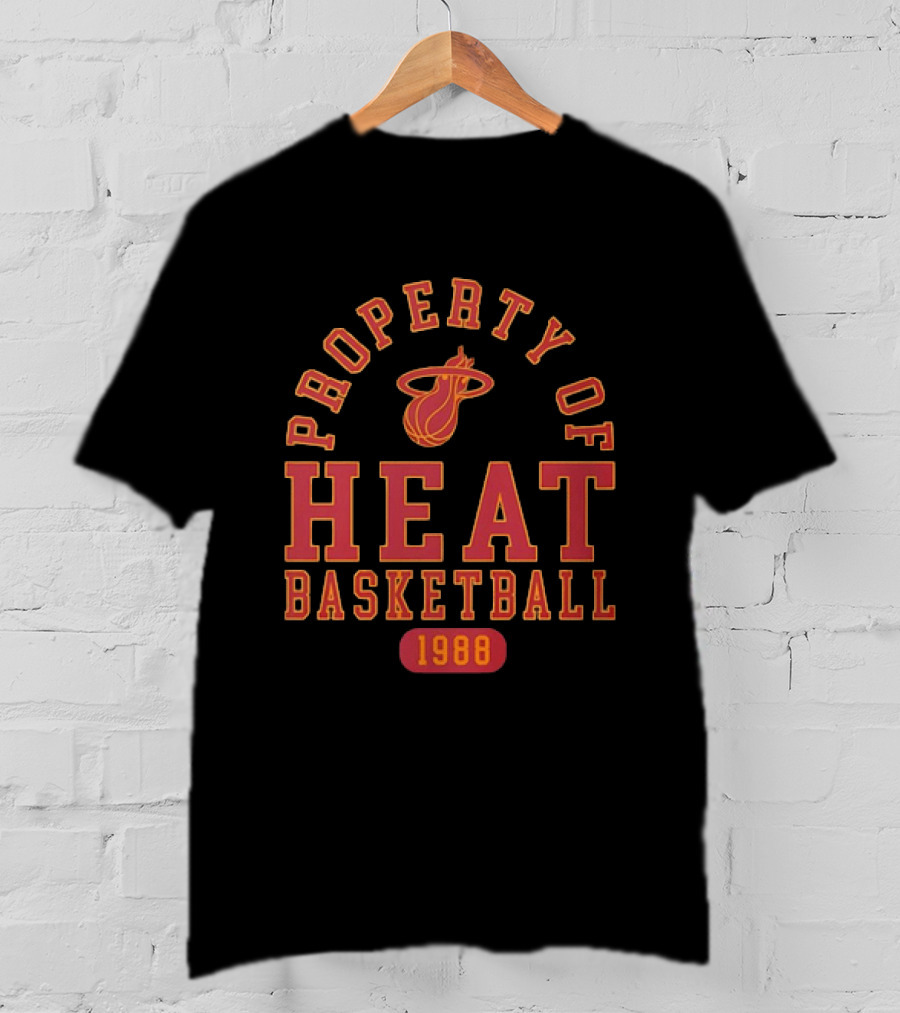 Property Of Miami Heat Basketball 1988 Heat T-Shirt