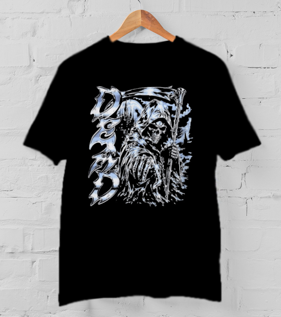 Dead Grim Reaper Gothic Storm Lightning T-Shirt