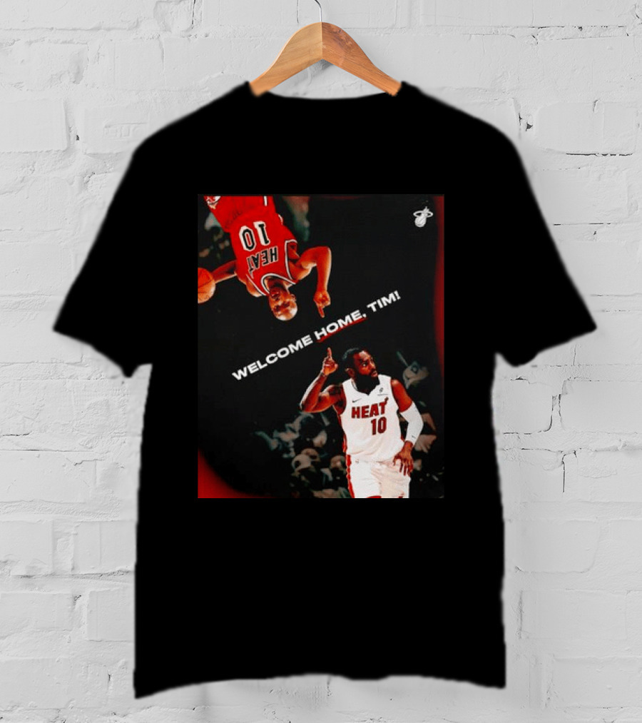Tim Hardaway Miami Heat Welcome Home Timi 10 Basketball Legend T-Shirt