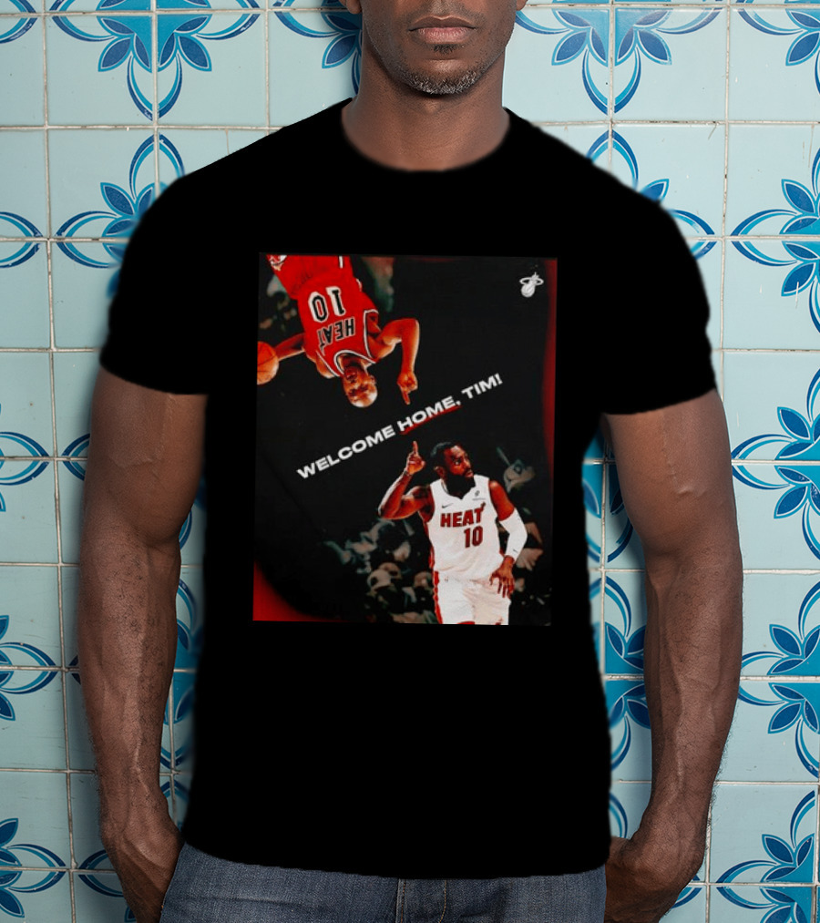 Tim Hardaway Miami Heat Welcome Home Timi 10 Basketball Legend T-Shirt