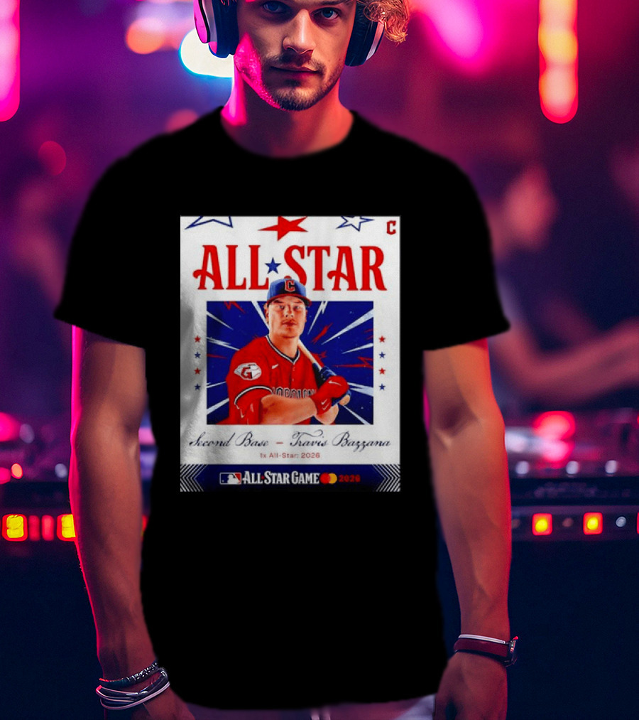 Travis Bazzana 2026 MLB All Star Game Second Base Player Card T-Shirt