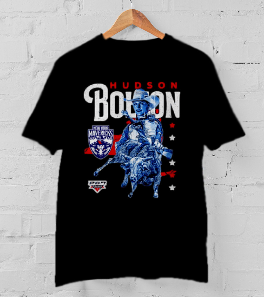 Hudson Bolton New York Mavericks PBR Teams Rodeo Champion T-Shirt