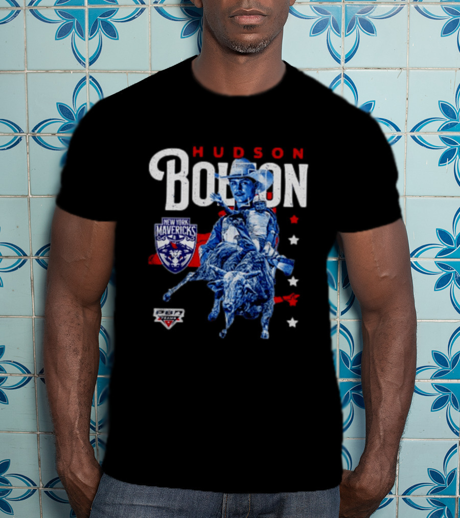 Hudson Bolton New York Mavericks PBR Teams Rodeo Champion T-Shirt
