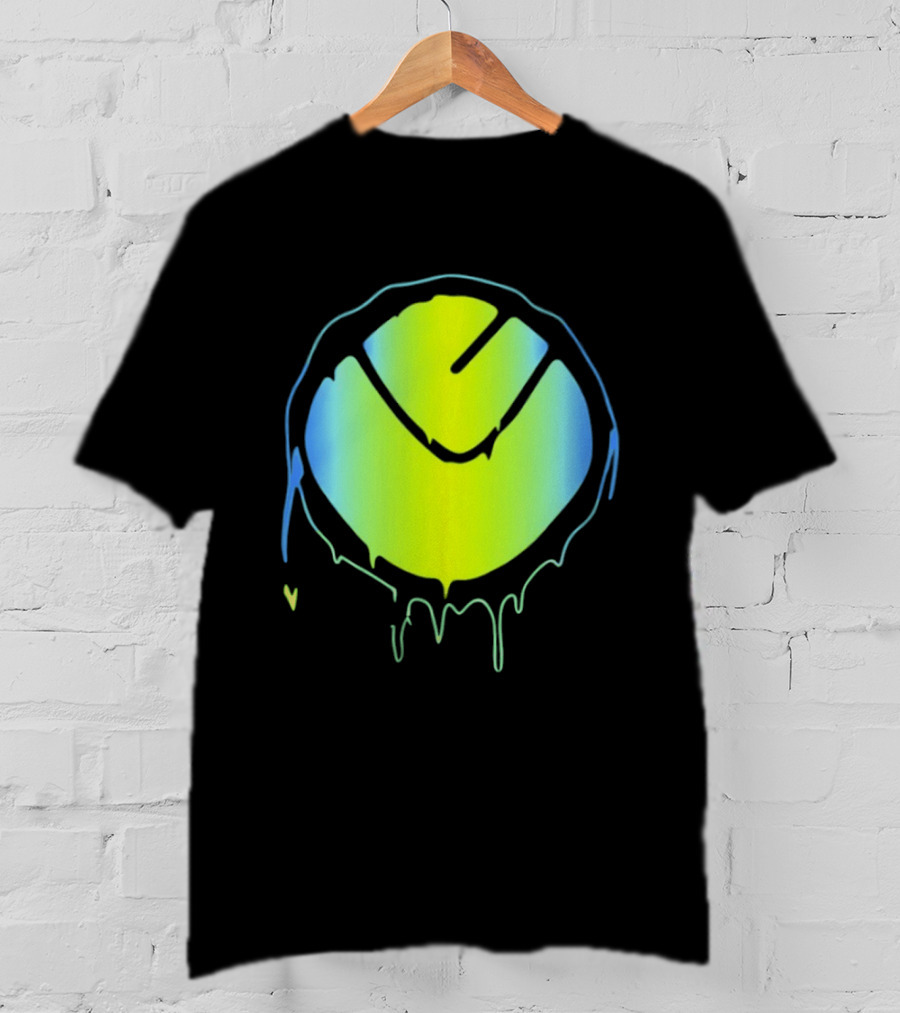 Vibrant Yellow Green Dripping T-Shirt