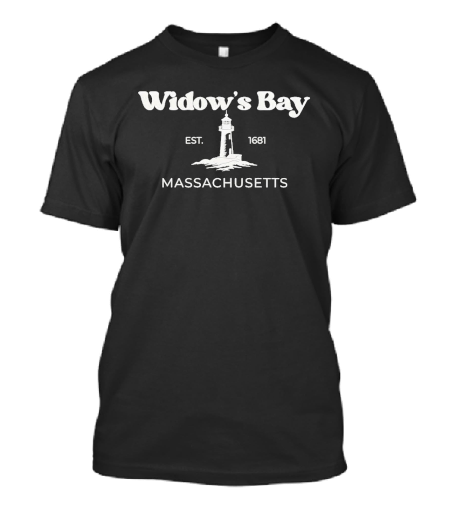 Widow's Bay Massachusetts Lighthouse Est 1681 T-Shirt