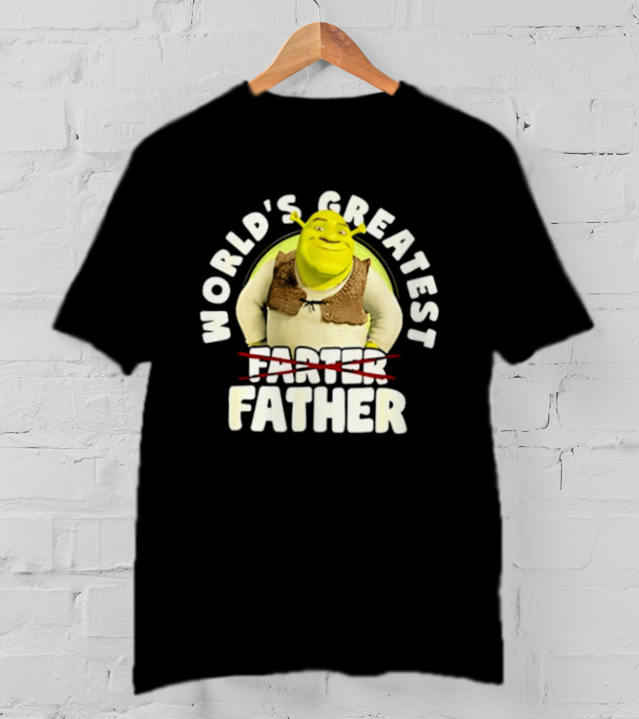 World's Greatest Farter Father Shrek Cartoon T-Shirt