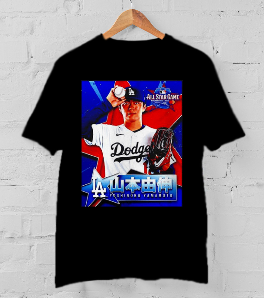 Los Angeles Dodgers Yoshinobu Yamamoto 2026 All Star Game Baseball T-Shirt