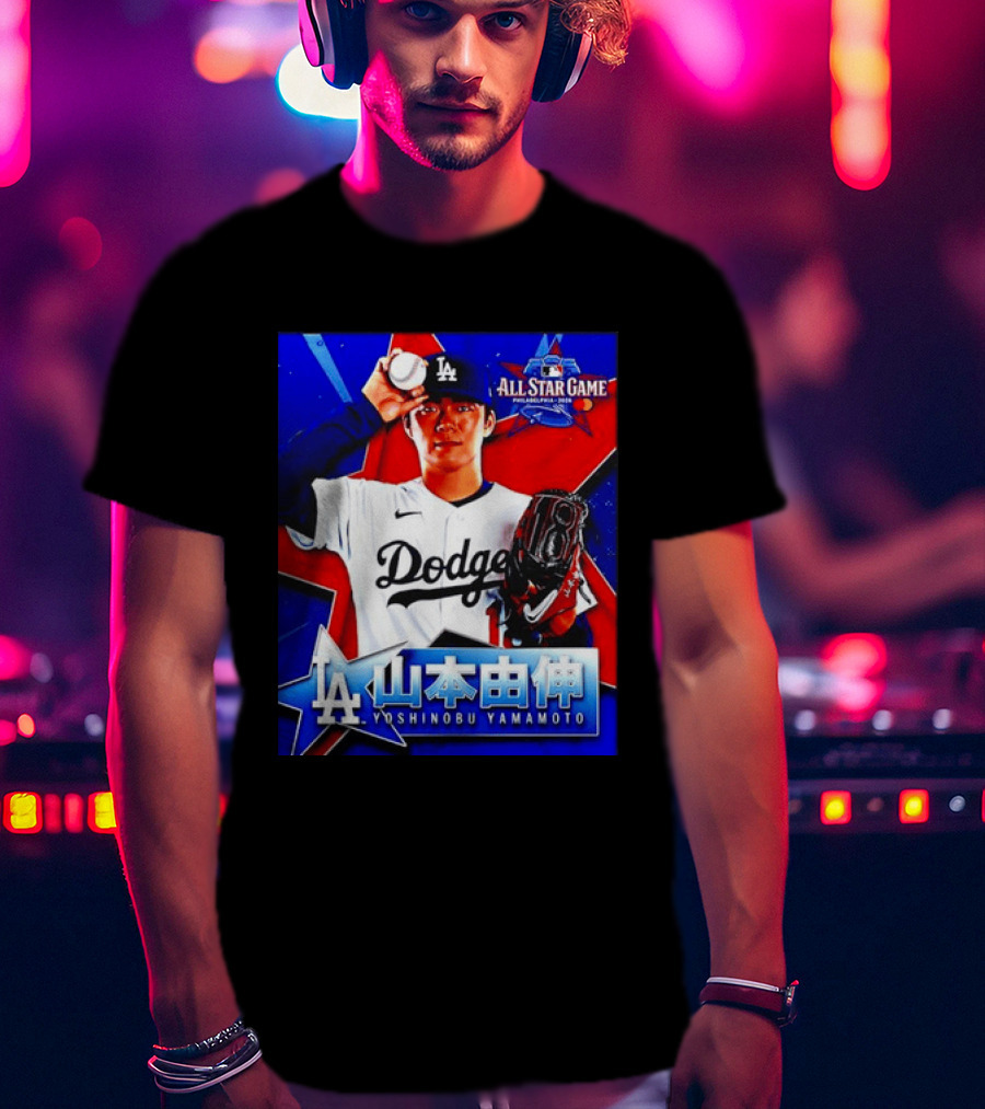 Los Angeles Dodgers Yoshinobu Yamamoto 2026 All Star Game Baseball T-Shirt
