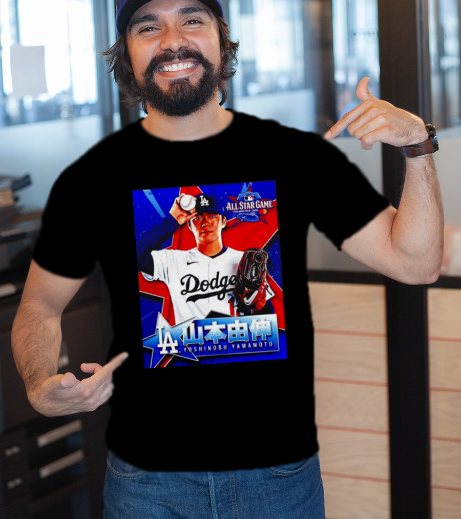 Los Angeles Dodgers Yoshinobu Yamamoto 2026 All Star Game Baseball T-Shirt