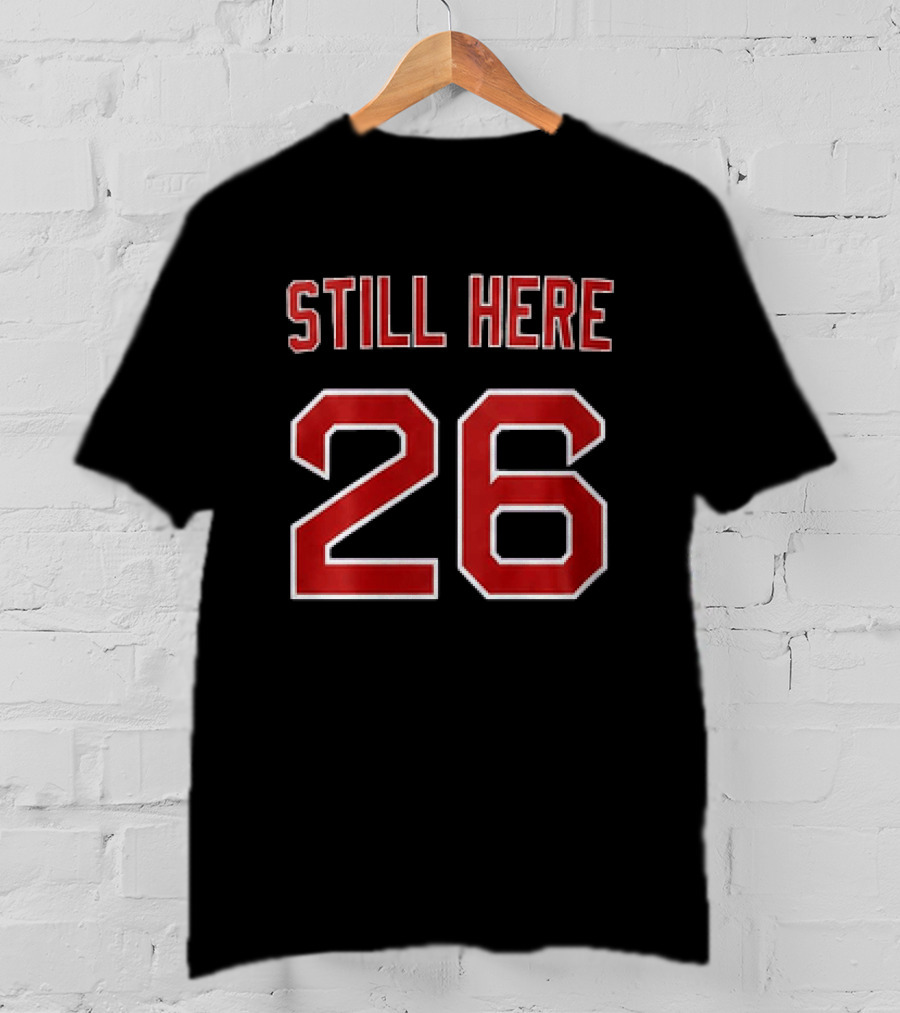 Red Sox 2026 Native American American Indian Celebration Still Here 26 T-Shirt