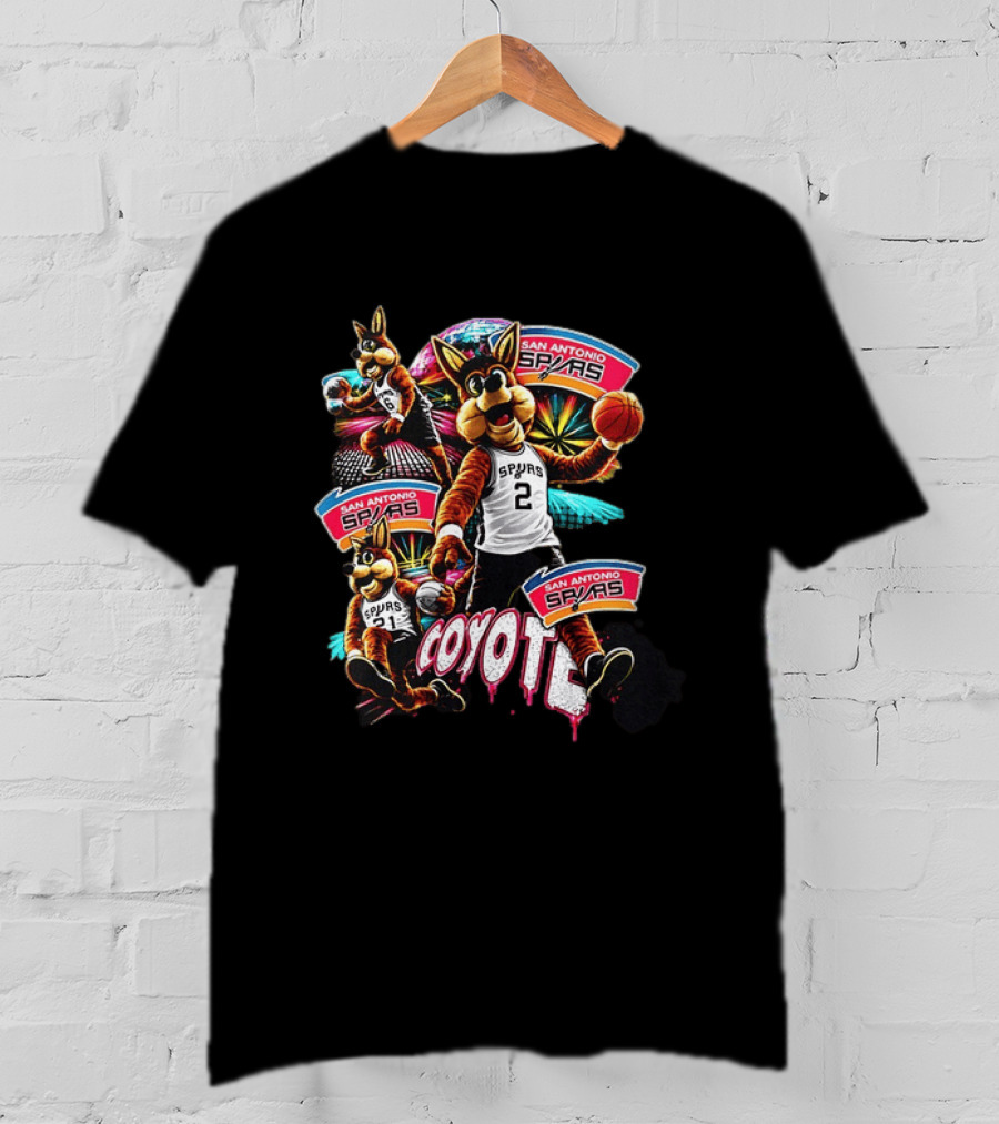 San Antonio Spurs Coyote Basketball Spirit Fan Favorite T-Shirt