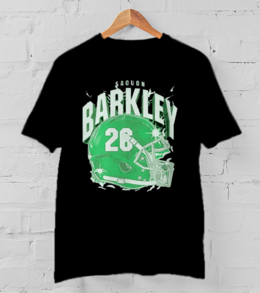 Saquon Barkley 26 Football Helmet T-Shirt