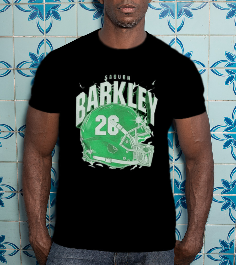 Saquon Barkley 26 Football Helmet T-Shirt
