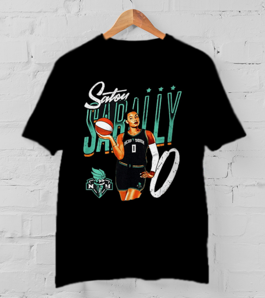 Satou Sabally New York Liberty Basketball 00 WNBA Player T-Shirt