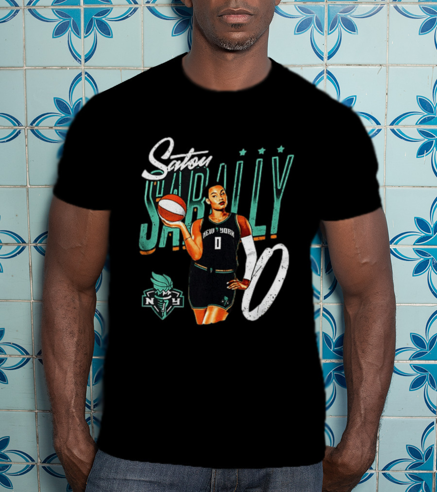 Satou Sabally New York Liberty Basketball 00 WNBA Player T-Shirt