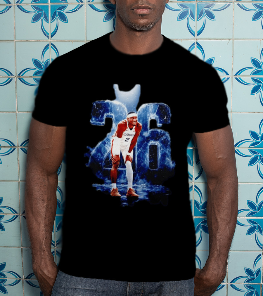 Shai Gilgeous Alexander Canada Basketball 2 Team Jersey 26 T-Shirt