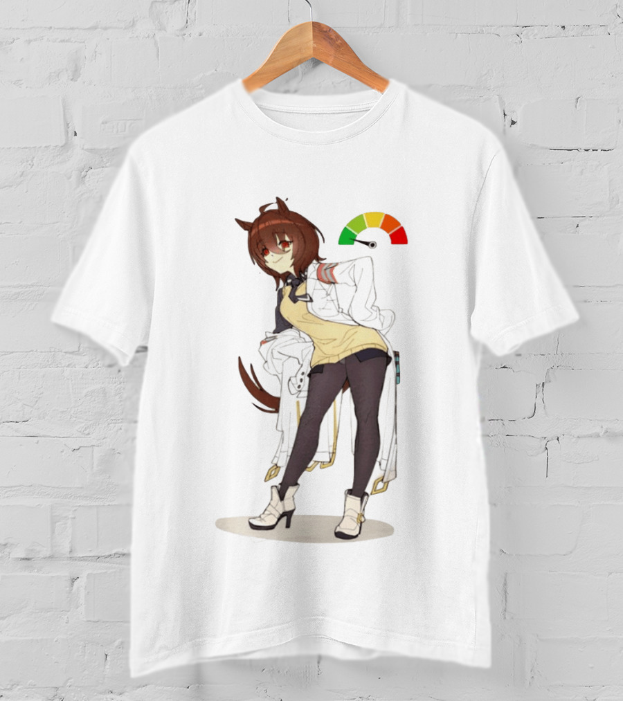 Agnes Tachyon Anime Rainbow Cortisol Gauge Meme T-Shirt