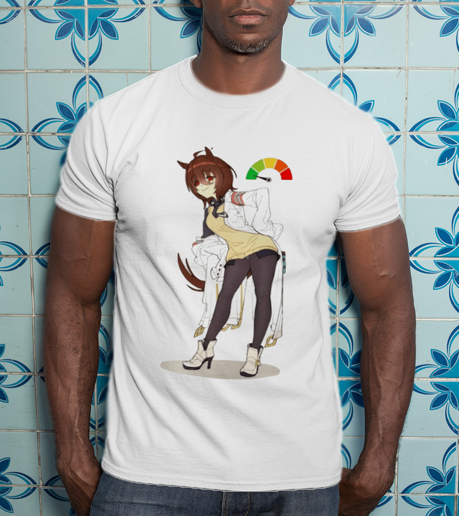 Agnes Tachyon Anime Rainbow Cortisol Gauge Meme T-Shirt