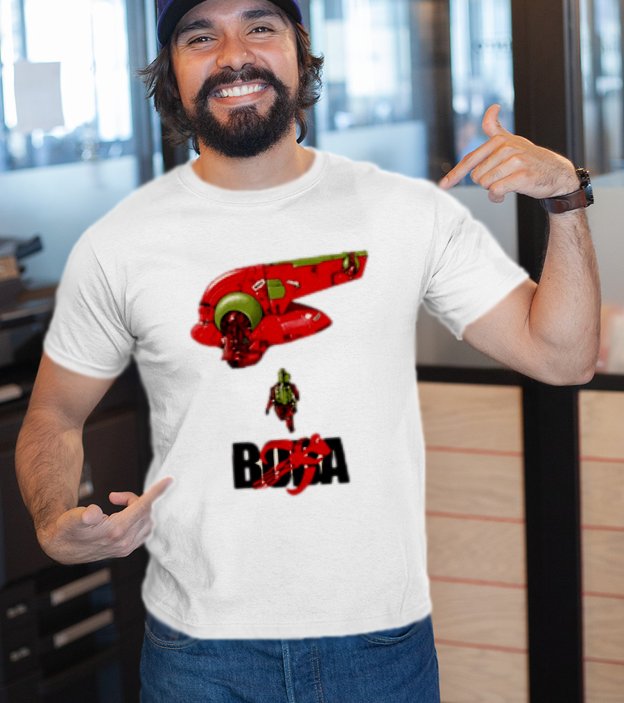 Bobakira Star Wars Boba Fett Mashup Slave I Spaceship And Armor T-Shirt