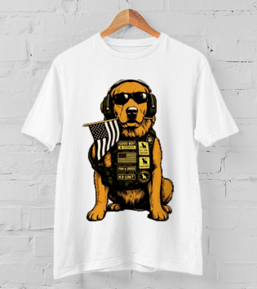Good Boy Operator K9 Unit Can I Pet That Dog Paw & Order T-Shirt