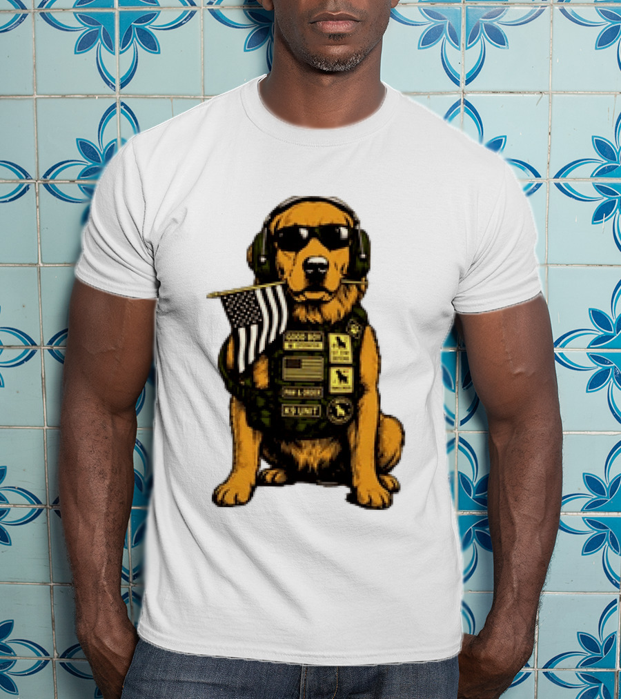 Good Boy Operator K9 Unit Can I Pet That Dog Paw & Order T-Shirt