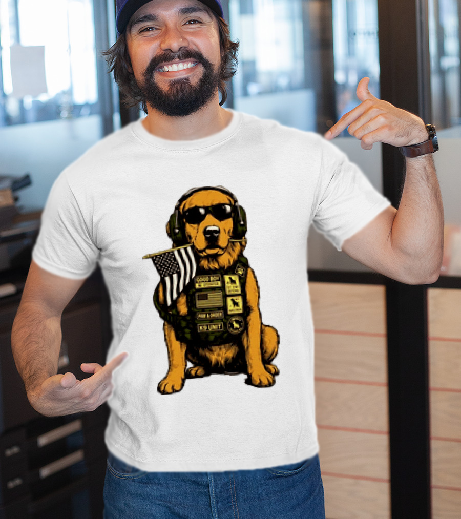 Good Boy Operator K9 Unit Can I Pet That Dog Paw & Order T-Shirt