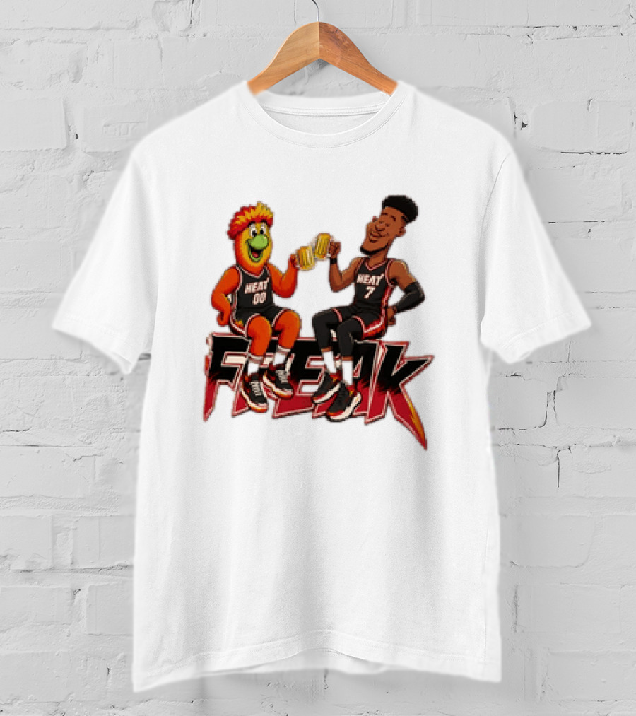 Cheers To The Freak Heat Giannis Burnie Miami T-Shirt