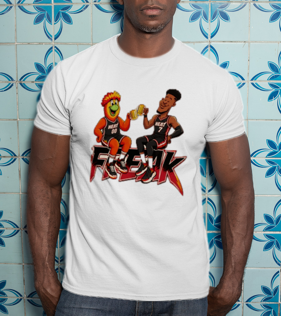 Cheers To The Freak Heat Giannis Burnie Miami T-Shirt