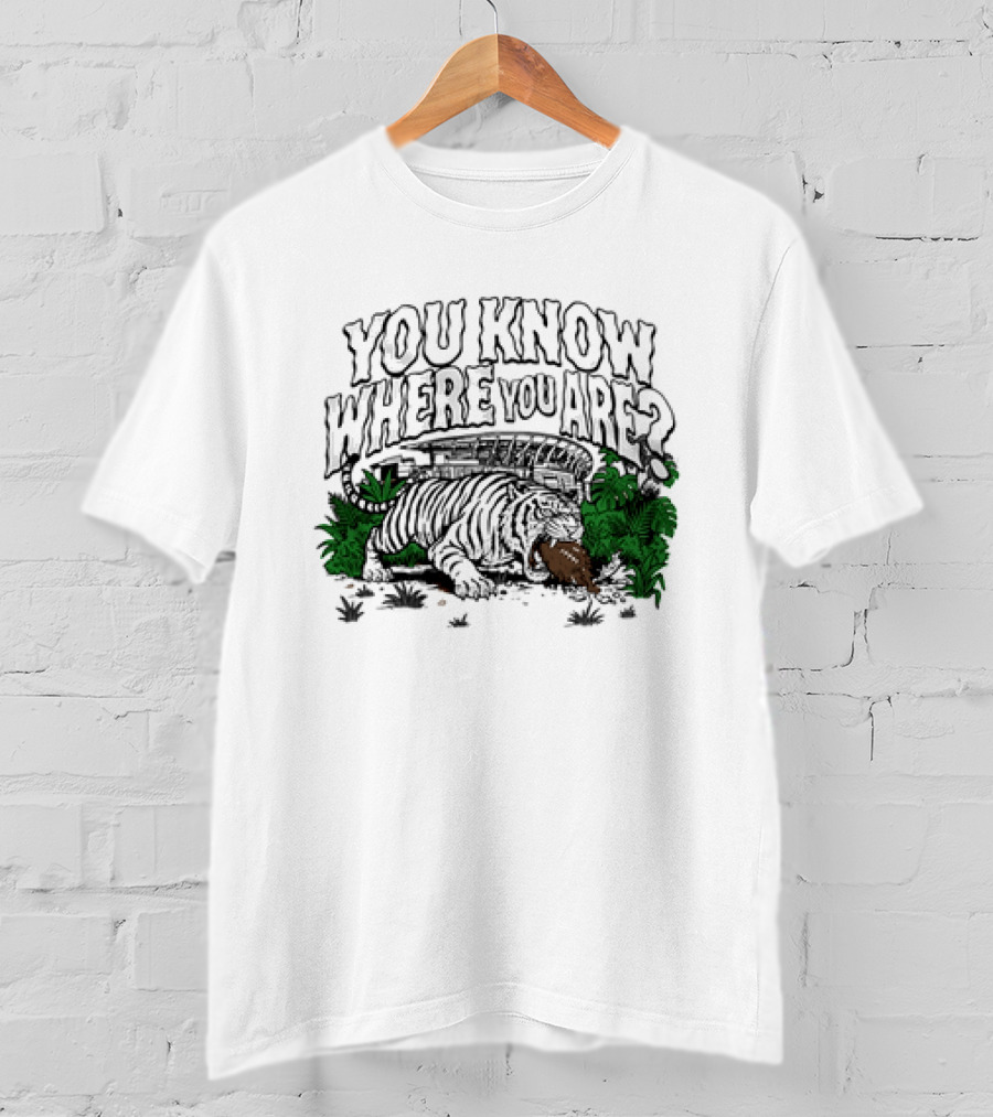 Cincinnati Bengals Tiger You Know Where You Are Jungle T-Shirt