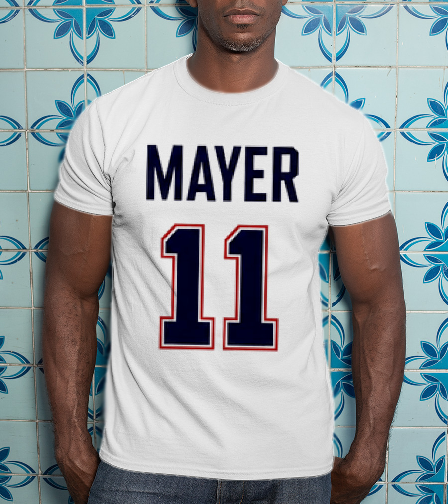 Red Sox 2026 Marcelo Mayer 11 Football Jersey Giveaway T-Shirt