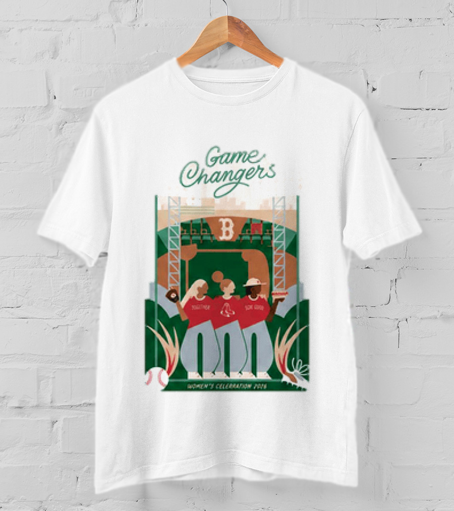 Game Changers Red Sox 2026 Women's Celebration Event Boston Fenway Park T-Shirt