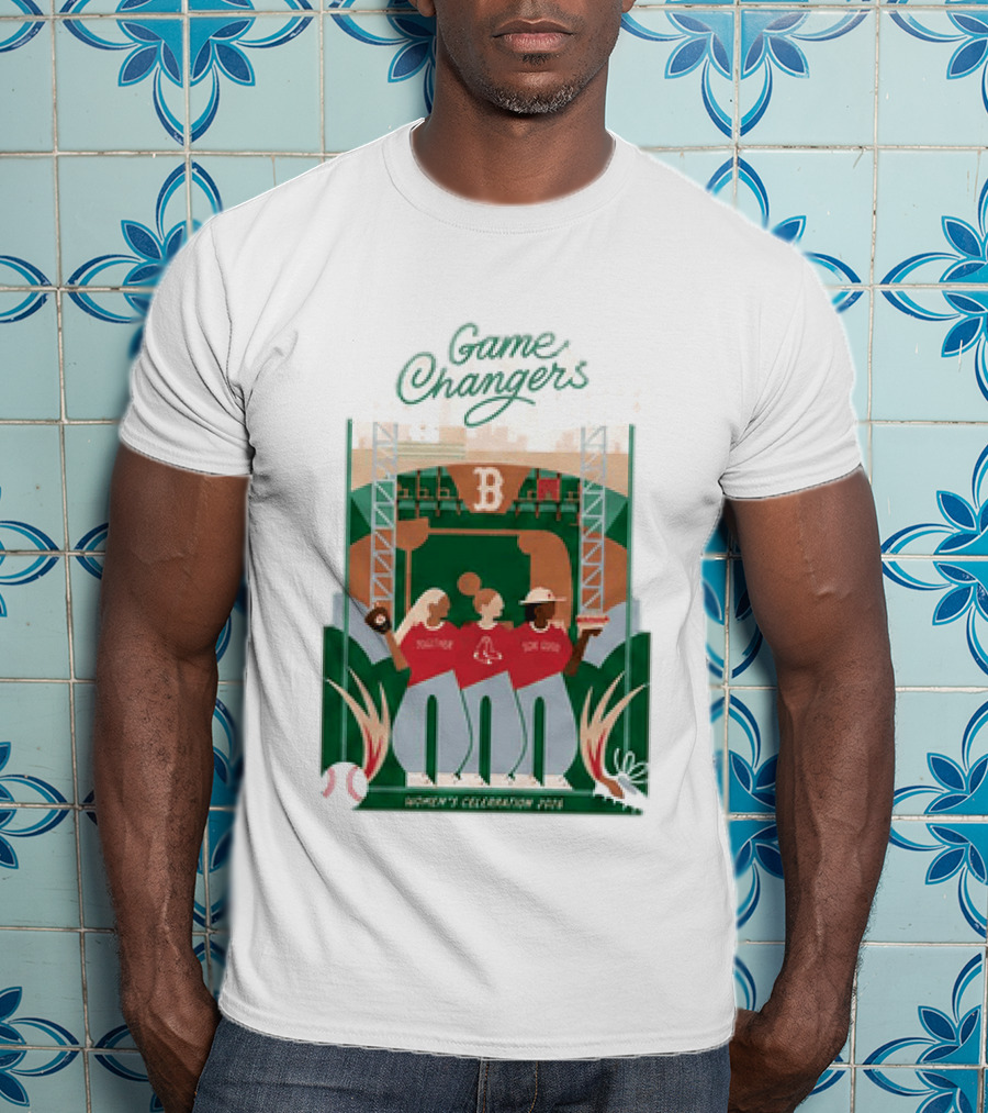 Game Changers Red Sox 2026 Women's Celebration Event Boston Fenway Park T-Shirt