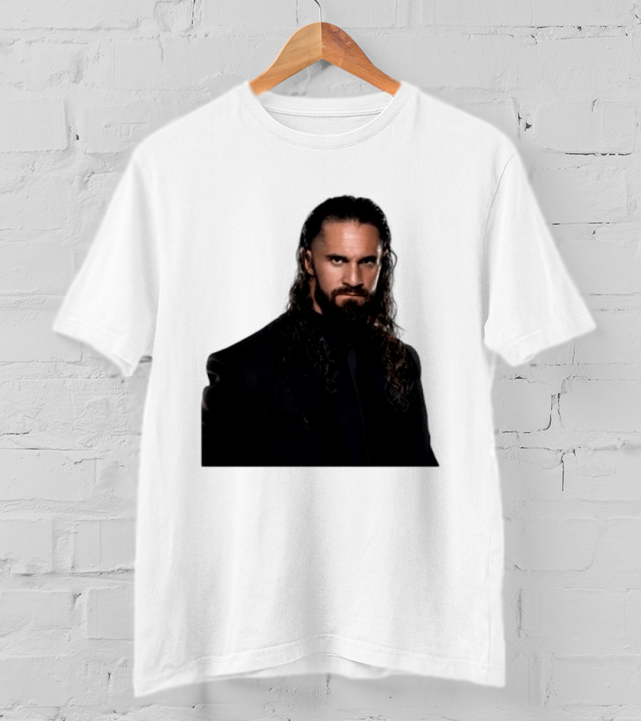 Seth Rollins Has A New Render Intense Gaze And Long Hair T-Shirt