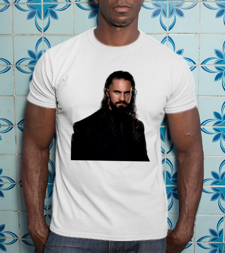 Seth Rollins Has A New Render Intense Gaze And Long Hair T-Shirt