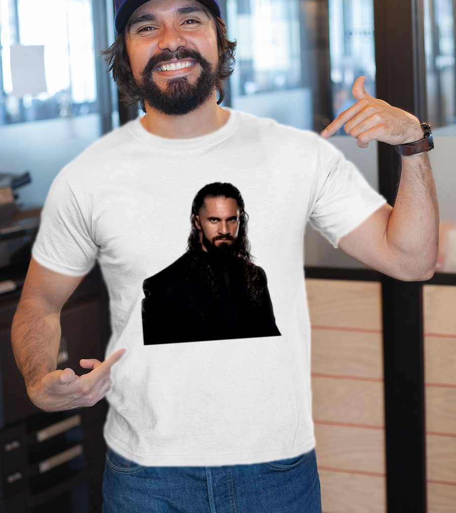 Seth Rollins Has A New Render Intense Gaze And Long Hair T-Shirt