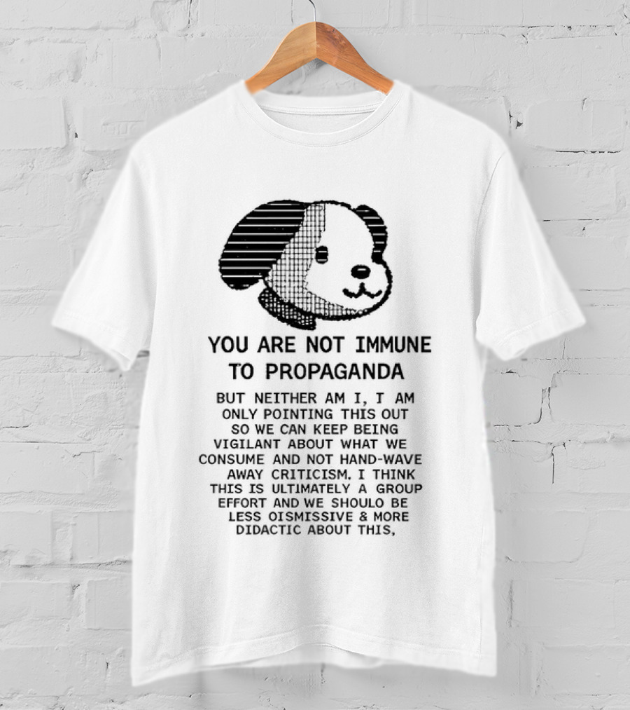Snoopy You Are Not Immune To Propaganda Stay Vigilant T-Shirt