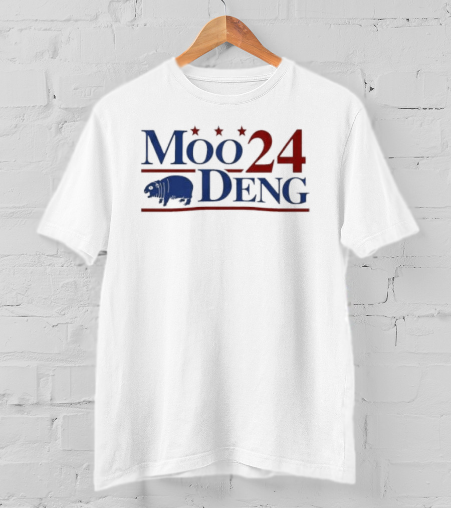 Moo 24 Deng Election Cover Buffalo Icon Stars T-Shirt