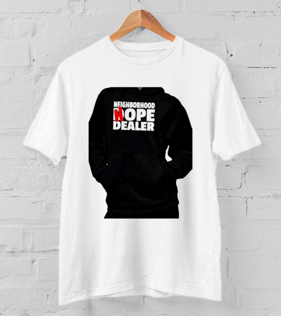 Neighborhood Hope Dealer Bold Red And White T-Shirt