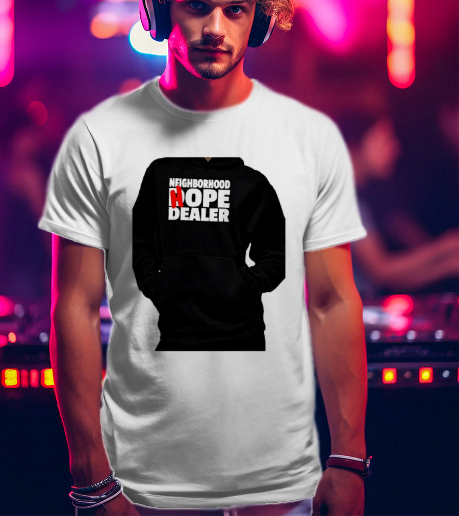 Neighborhood Hope Dealer Bold Red And White T-Shirt