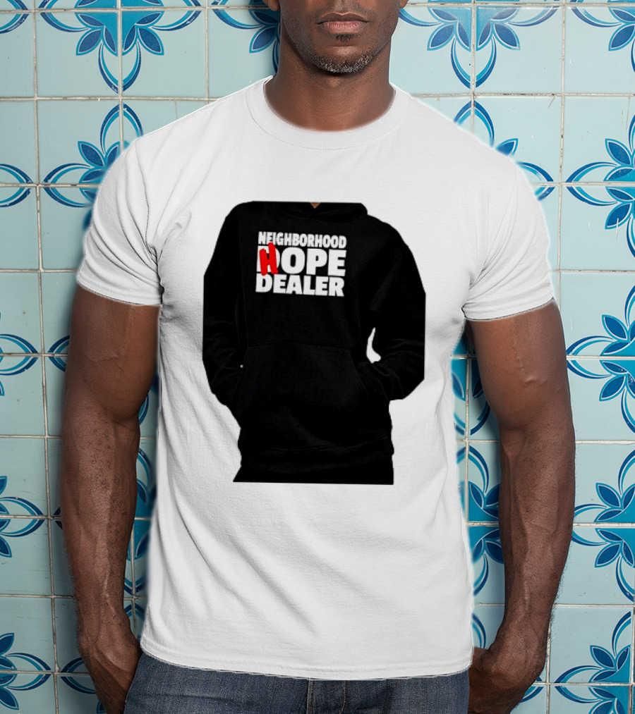 Neighborhood Hope Dealer Bold Red And White T-Shirt