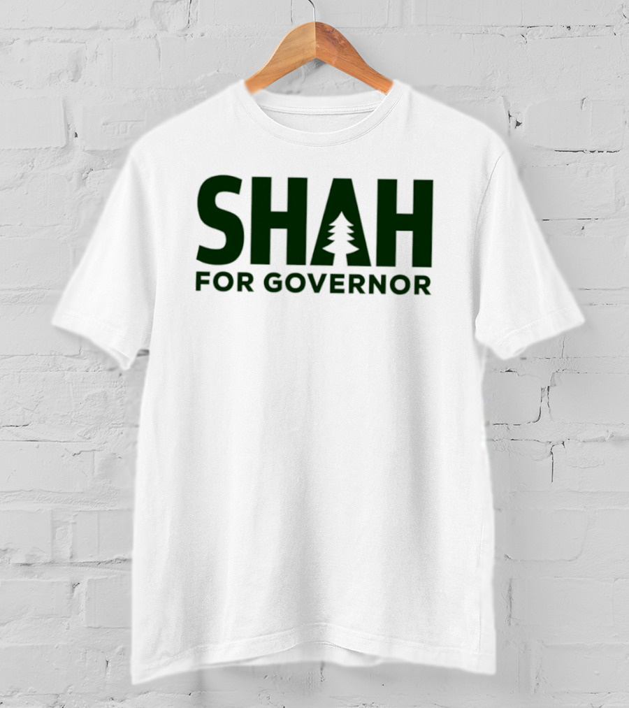 SHAH For Governor 2026 Tree T-Shirt