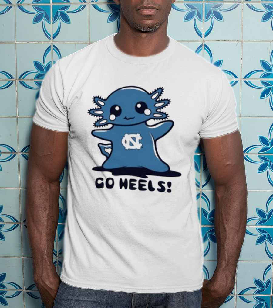 UNC Axolotl Go Heels Cute College Sports T-Shirt