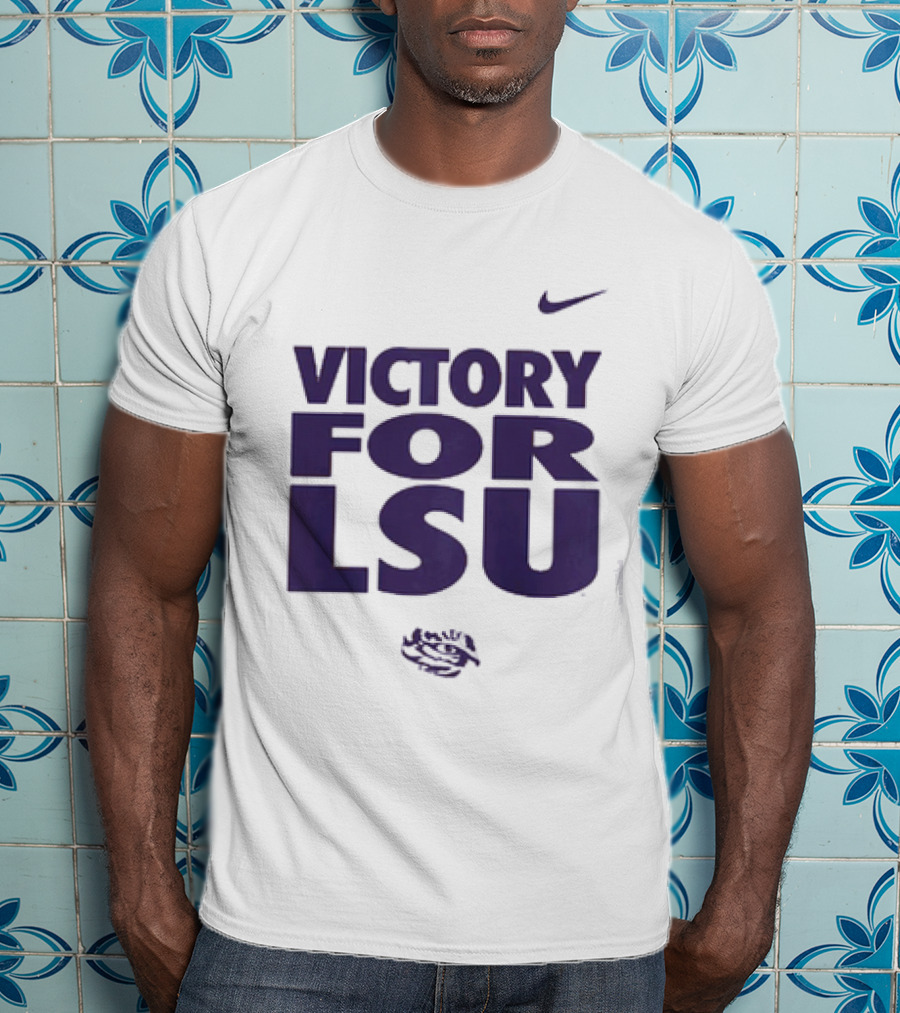Victory For LSU Nike Tigers T-Shirt