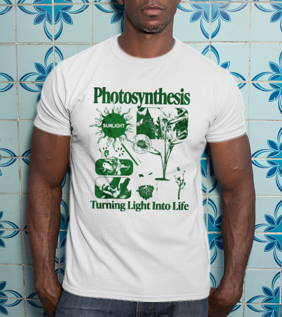 Photosynthesis Turning Light Into Life Science Botanical Diagrams T-Shirt