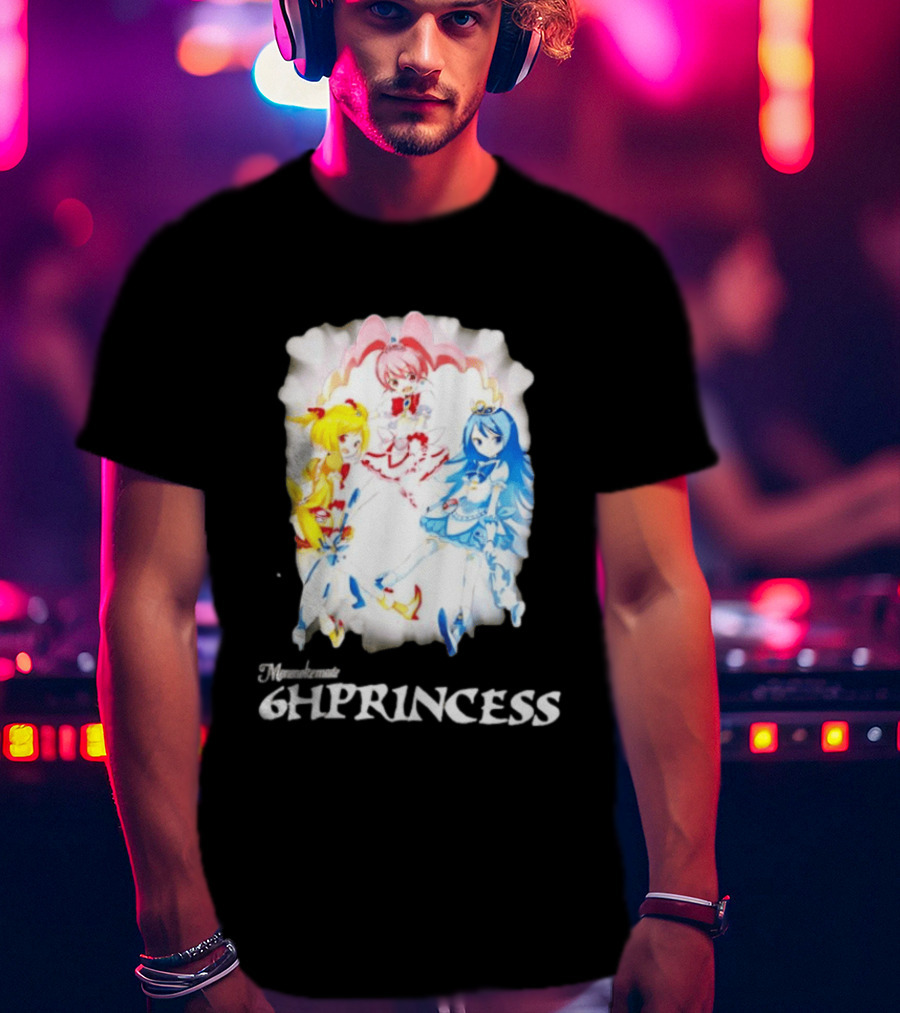 Mononoke 6HPPrincess Anime Characters Colorful Trio T-Shirt
