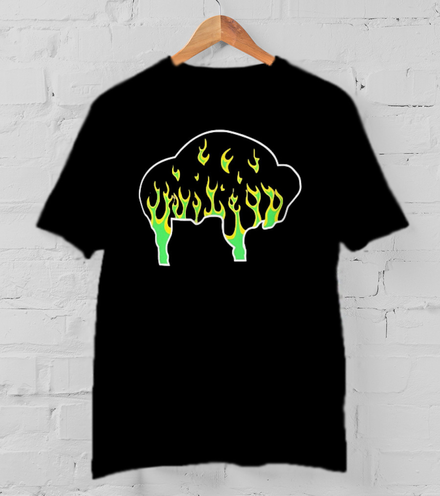 Buffalo Flaming Buffalo Fire T-Shirt