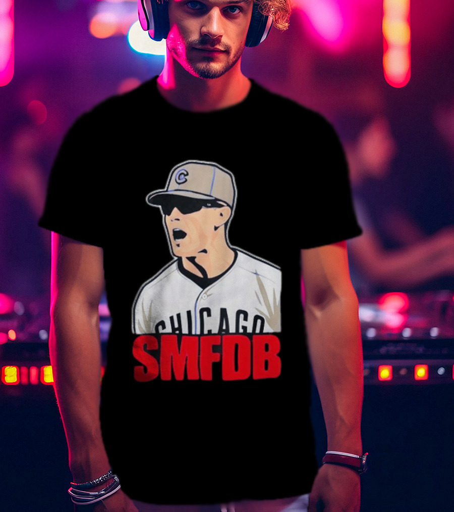 Chicago Cubs SMFDB Manager Yelling Iconic Baseball Team Fan T-Shirt