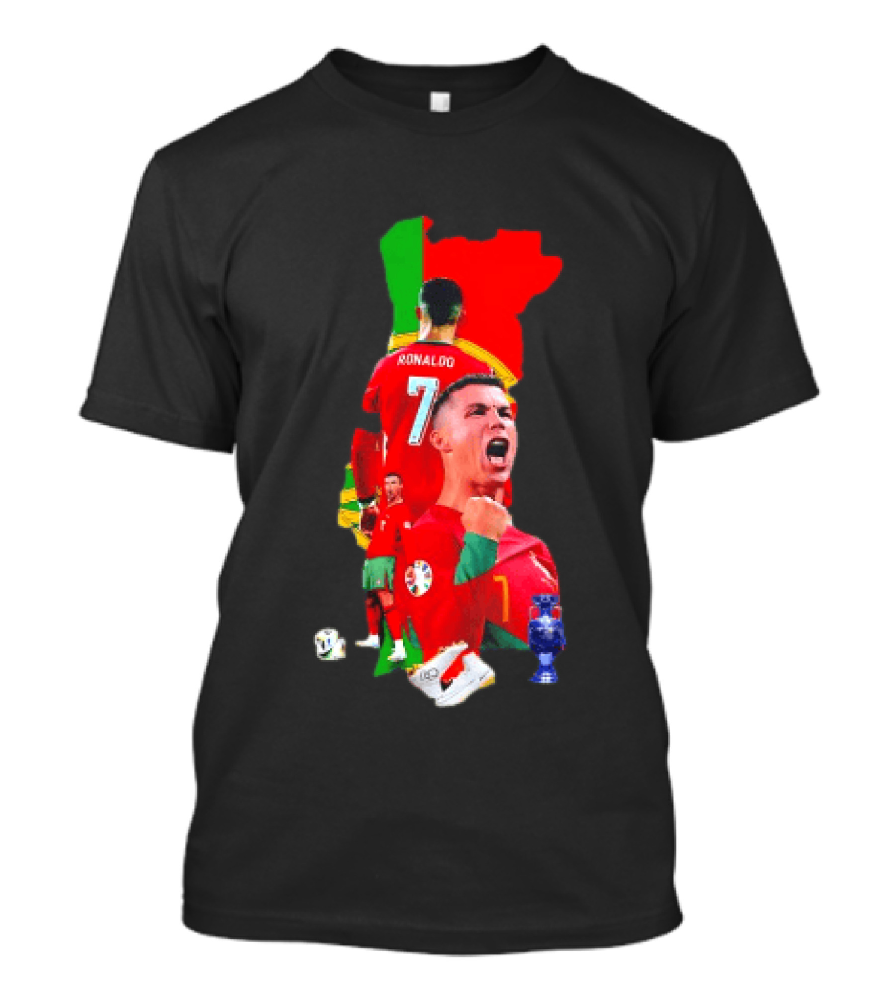 CR7 Portugal Cristiano Ronaldo Celebrating Portugal National Team Victory T-Shirt