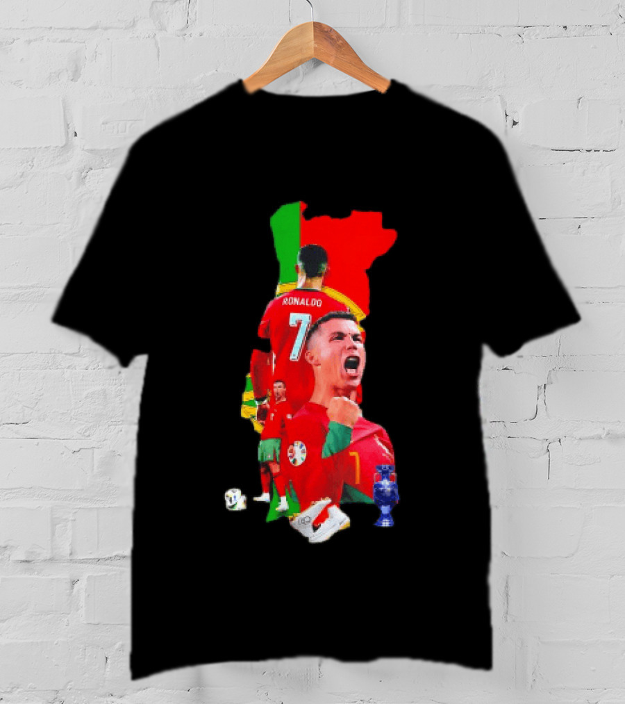 CR7 Portugal Cristiano Ronaldo Celebrating Portugal National Team Victory T-Shirt