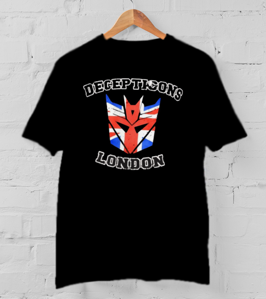Decepticons London Union Jack Transformers T-Shirt